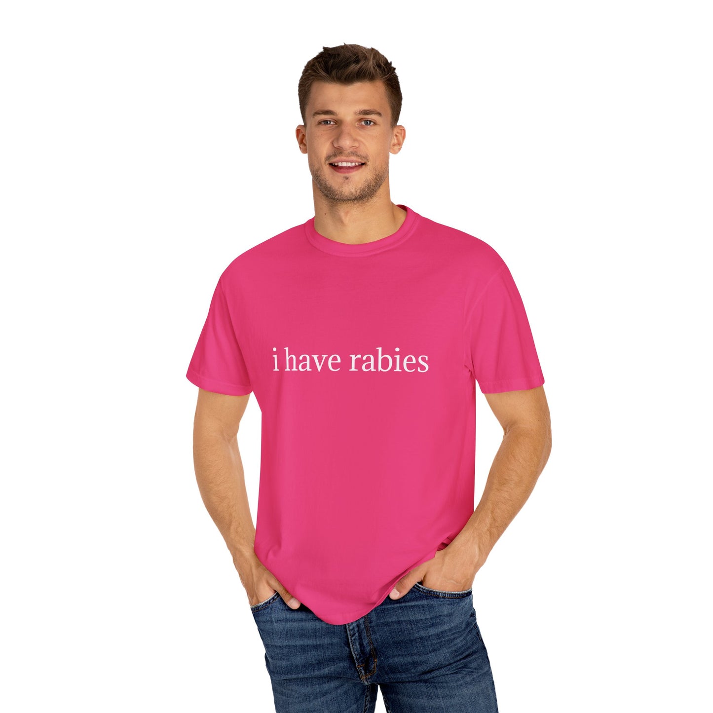'I Have Rabies' Garment-Dyed T-Shirt